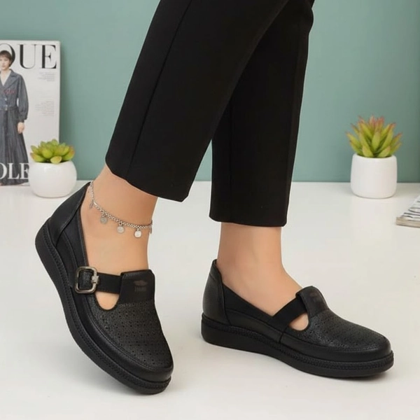 کفش طبی زنانه چرمی پروانه نیکان گام